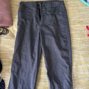 Gray checkered pants